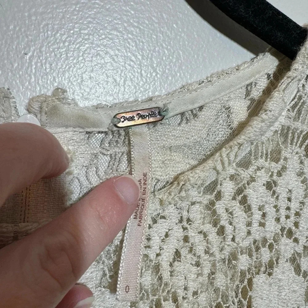 Free People Ivory Lace Dress - Picture 6 of 8